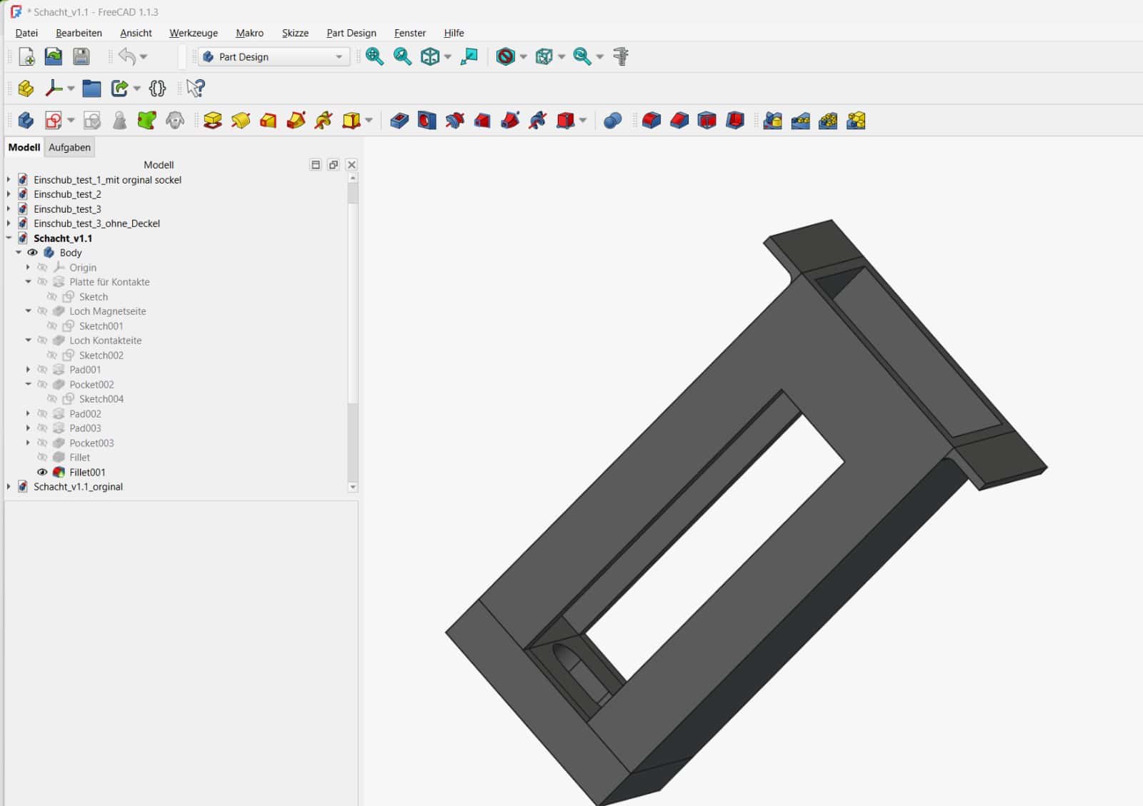 3D-Einschub mit Deckel